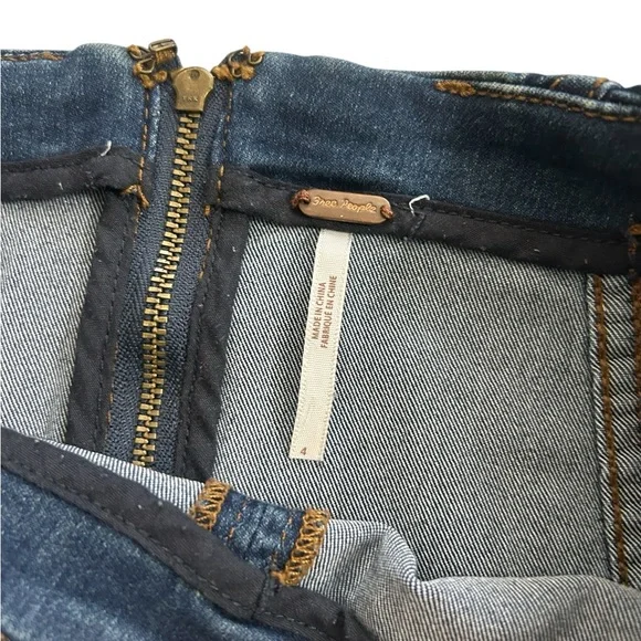 Free People Modern Femme Denim Mini Skirt size women’s 4 - Picture 6 of 8